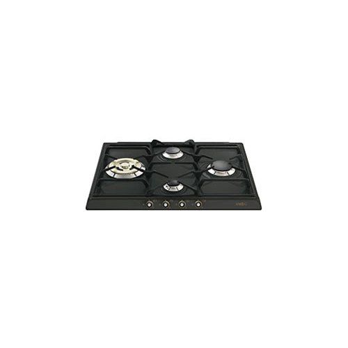 Piano cottura gas Smeg CORTINA SR764AO Black
