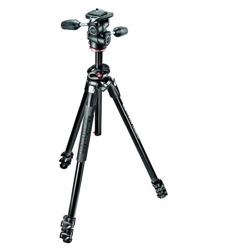 Treppiede Manfrotto MK290DUA3 3W SERIE 290 Kit Dual con Testa 3 Vie Bl