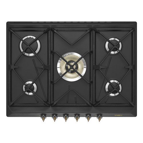 Piano cottura gas Smeg COLONIALE SRV876AOGH Antracite
