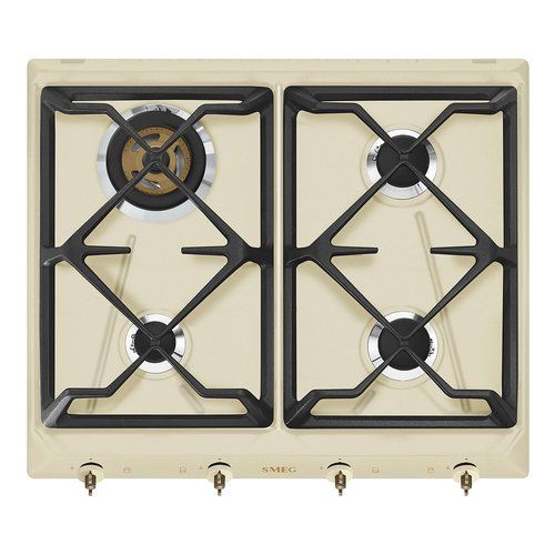 Piano cottura gas Smeg COLONIALE SRV864POGH Panna