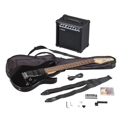 Chitarra e amplificatore Yamaha GERG121GPIIHII GIGMAKER Black