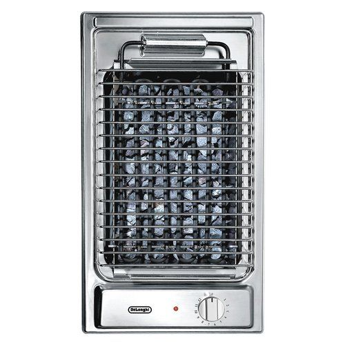 Piano cottura elettrico De Longhi DOMINO BQI13 2 Barbecue Inox