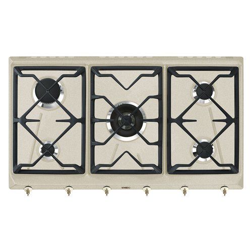 Piano cottura gas Smeg COLONIALE SRV896AVOGH2 Avena