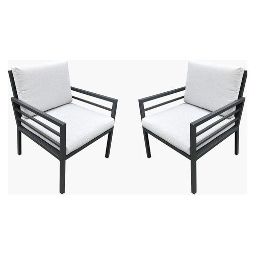 Set poltrone Amicasa LOREN Grigio scuro