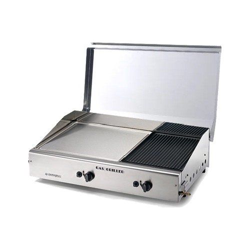Piastra cottura Ompagrill 4068 COVER M Plancha Double Duegas Satinato