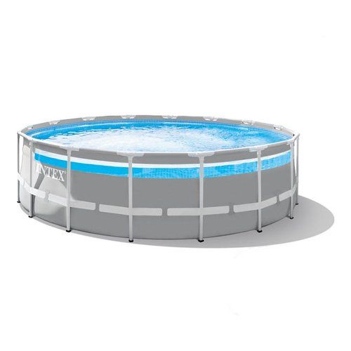 Piscina Intex 26730 PRISMA FRAME con accessori Grigio chiaro