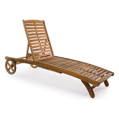 Lettino prendisole Yes Everyday 0805121 NOEMI Acacia naturale