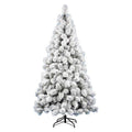 Albero Natale Amicasa SAINT MORITZ PVC Verde innevato