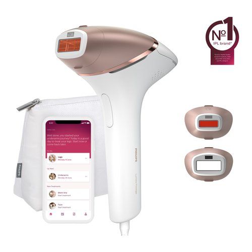 Epilatore Philips BRI945 00 8000 SERIES Lumea Ipl Prestige White e Pin