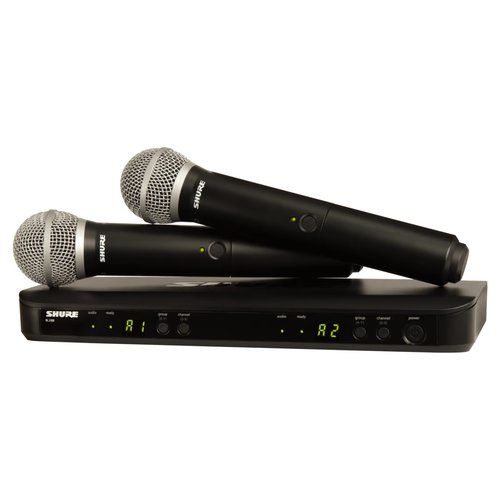 Kit microfoni Shure BLX SERIES Blx288E Pg58 M17 Black