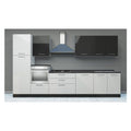 Cucina Forma Cucine PERLA Sx Bianco ottico e Grigio pepe lucido