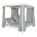 Letto balinese Amicasa LY L 105 TROPEA Double Bianco