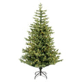 Albero Natale addobbato Amicasa 9670066 GENEVA PVC e PE Verde