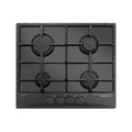 Piano cottura gas Glem Gas GT64NC Matt black