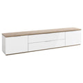 Base soggiorno Composad TV0375K77404 MUNDI Rovere e Bianco laccato