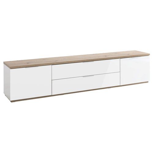 Base soggiorno Composad TV0375K77404 MUNDI Rovere e Bianco laccato