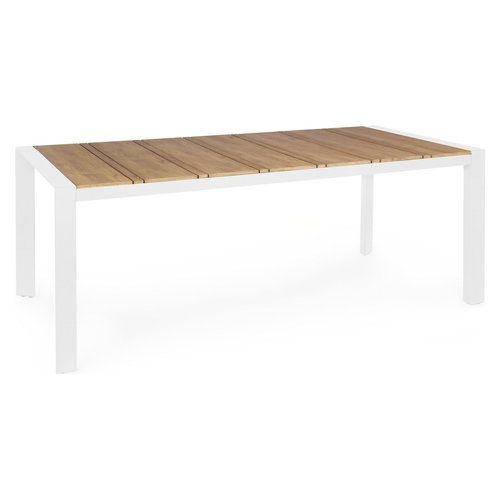 Tavolo da esterno Yes Everyday 0663239 ELIAS Teak e Bianco
