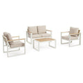 Set da esterno Yes Everyday 0663882 LEANDRO Bianco e Beige