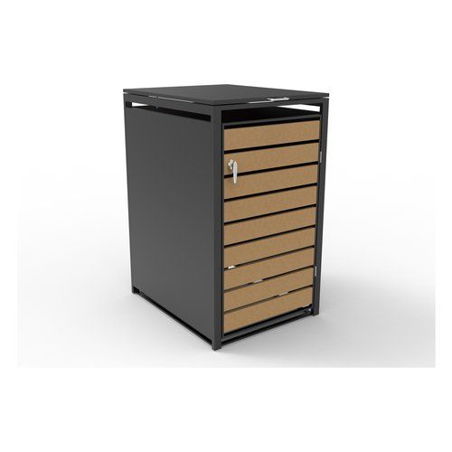 Box copribidone Amicasa singolo Antracite Wood