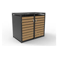 Box copribidone Amicasa doppio Antracite Wood