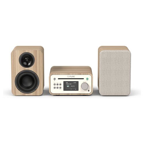 Compatto HI FI Pure 254591 CLASSIC Stereo Mini Bluetooth Cotton White