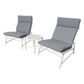 Set da esterno Amicasa 40667T C2 SET3 YOUNG White e Grey