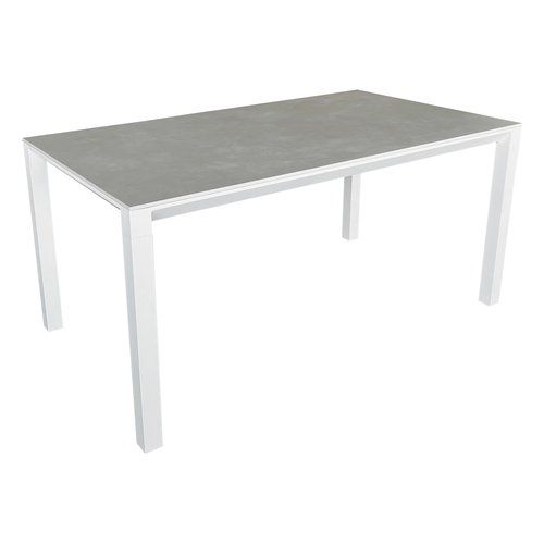 Tavolo da esterno Amicasa LY AT 078 STONE Bianco e Grey