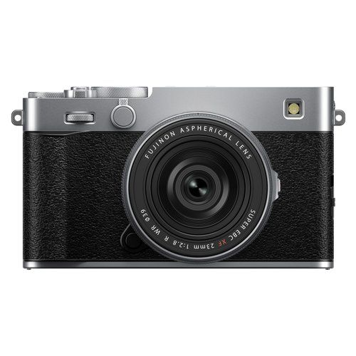 Fotocamera mirrorless Fujifilm 16949492 X E5 kit XF 23mm F2.8 R WR Sil