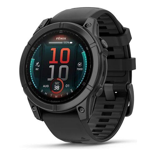 Smartwatch Garmin 010 03025 01 FENIX E Slate Gray Steel e Black