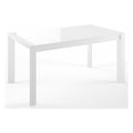 Tavolo Linea 88 52MNW160 06806688 NEW MILANO Bianco opaco e Vetro bian