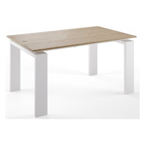 Tavolo Linea 88 52TOR150 0606MFMF TORINO Bianco opaco e Rovere cadiz