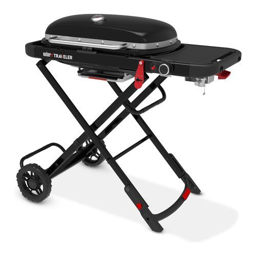 Barbecue GPL Weber 1501745 TRAVELER pieghevole Nero