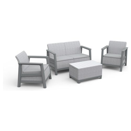 Set da esterno Allibert 264037 SCANDI Ash grey e Storm grey
