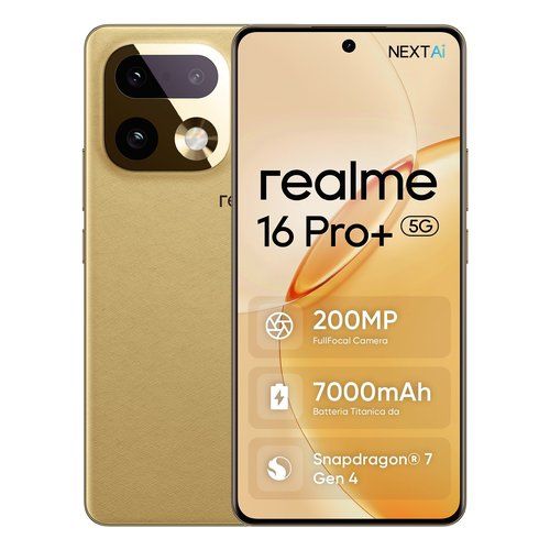 Smartphone Realme 631011007394 16 PRO+ Master gold