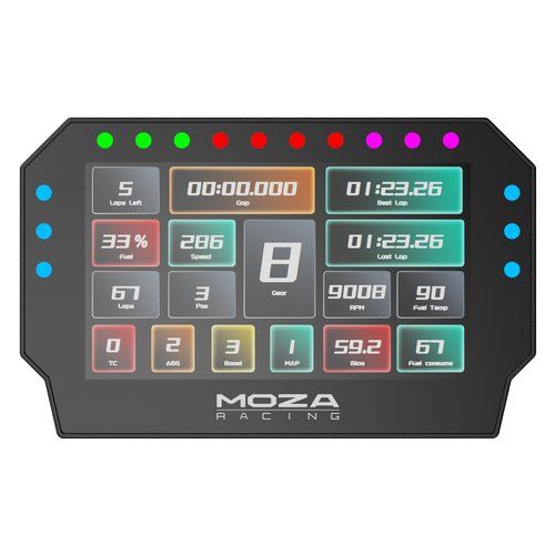 Strumentazione simulatore guida Moza Racing RS072 CM2 HD Racing Dash B