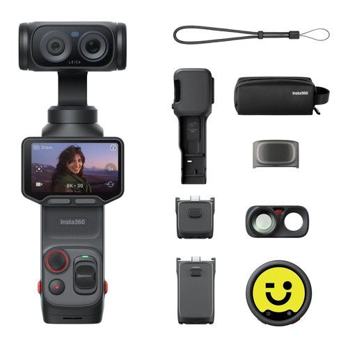 Action cam Insta360 935535 LUNA ULTRA Pack Content Creator Black