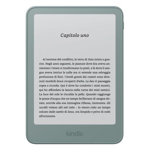 Ebook Amazon B0FZD5VTSY KINDLE Alluminio senza pubblicità Aqua green