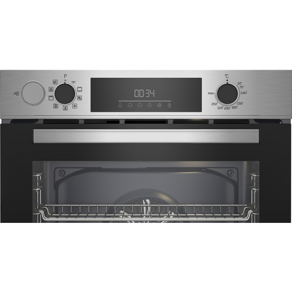 FORNO 60CM 72LT MULTIF.9 VAP. CL.A+ NERO/SILVER