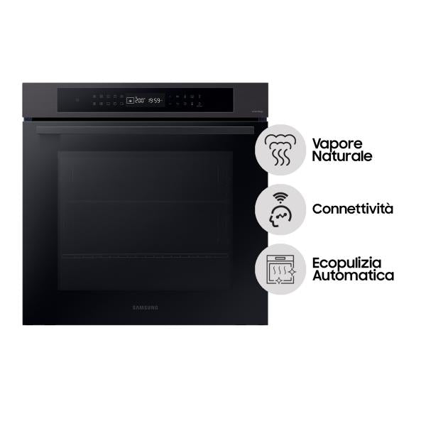 FORNO 60CM 76LT MULTIF. VAP. WIFI NERO