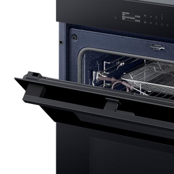 NV7B5760WBK FORNO DUAL COOK FLEX 76 LT A+ VAPORE REG. AIR FRYWIFI BLACK GLASS BESP