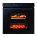 NV7B5760WBK FORNO DUAL COOK FLEX 76 LT A+ VAPORE REG. AIR FRYWIFI BLACK GLASS BESP