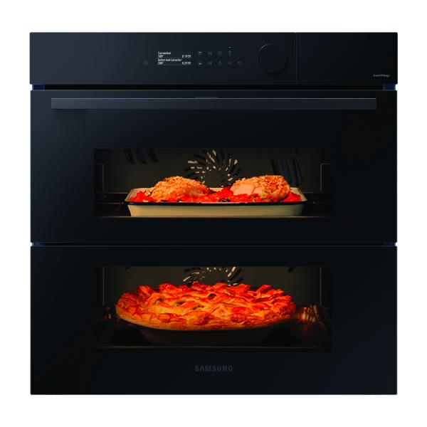 NV7B5760WBK FORNO DUAL COOK FLEX 76 LT A+ VAPORE REG. AIR FRYWIFI BLACK GLASS BESP