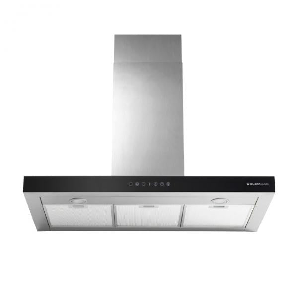 CAPPA ARREDO PARETE 90CM PER INDUZ. F.CARBONE NERO