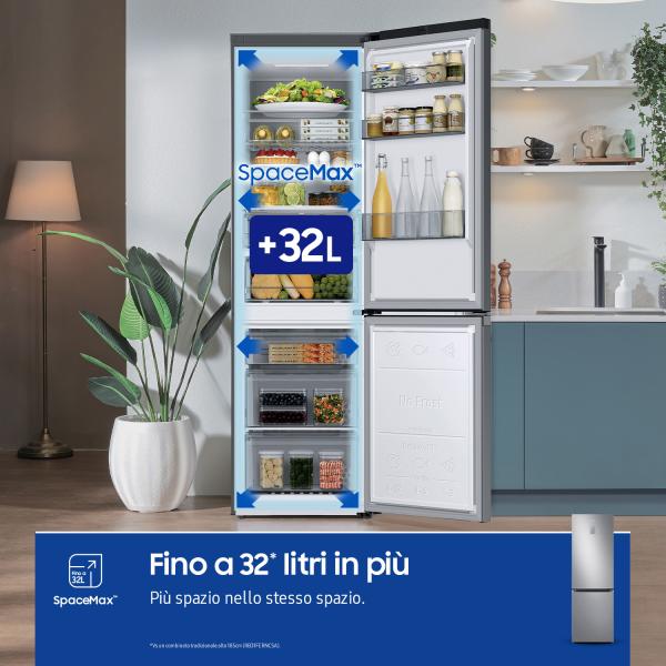 RB34C775CS9 FRIGO COMBI 344LT H185 NF C INOX METALBACK