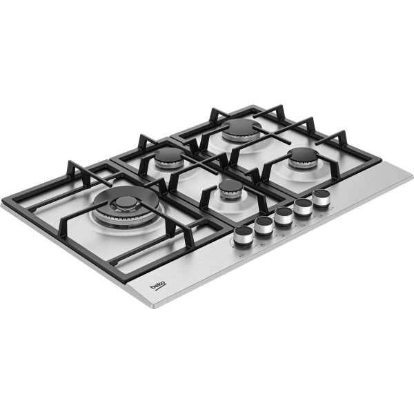 P.COTT.GAS 75CM 4F+WOK G.GHISA INOX