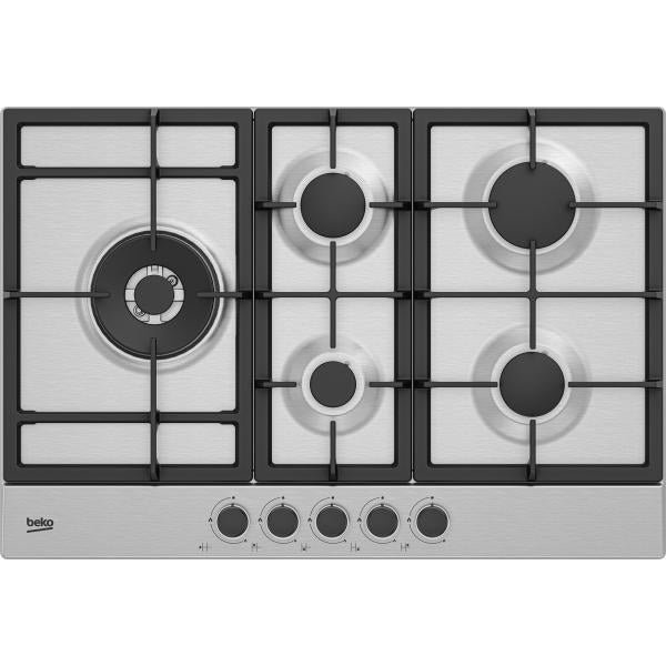 P.COTT.GAS 75CM 4F+WOK G.GHISA INOX