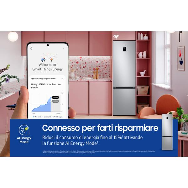 RB38C672CSA FRIGO COMBI 390LT H203 NF INOX C DISPLAY WIFI