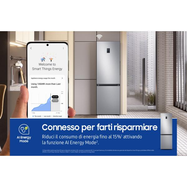COMBI 344LT CE.D NOFROST INV. DISPLAY WIFI INOX