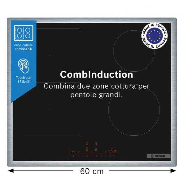 PVS645HB1E PIANO INDUZ 60CM 2Z+1COMBI HOMECONNECT
