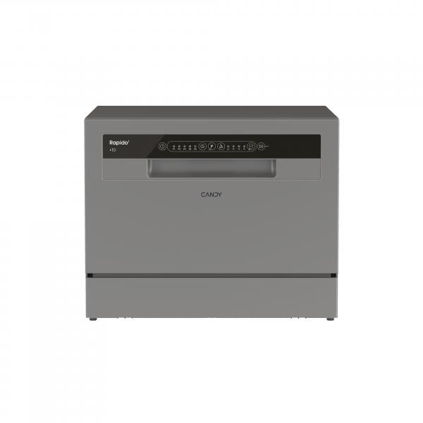 LAVAST.55CM 6COP CE.E DA APPOGGIO 8PROG. SILVER